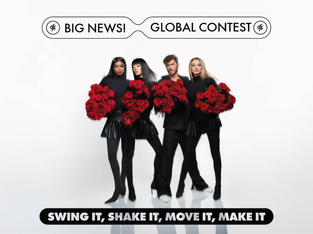 Global contest: Swing it, Shake it, Move it, Make it.
