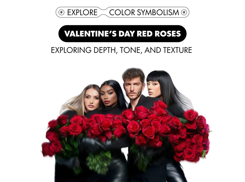 Valentine's Day red roses visual